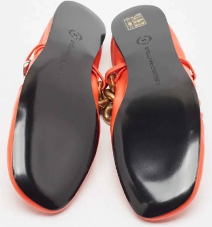 Stella McCartney Pre-owned Fabric flats Orange Dames