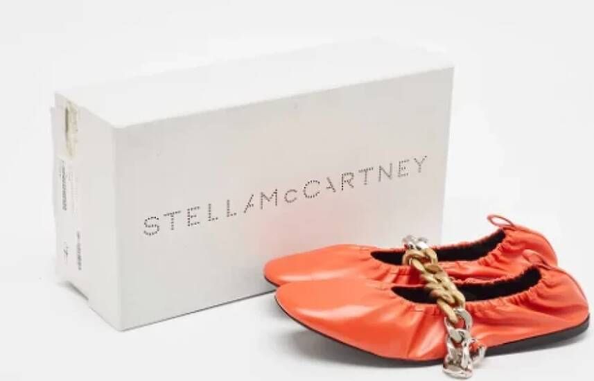 Stella McCartney Pre-owned Fabric flats Orange Dames