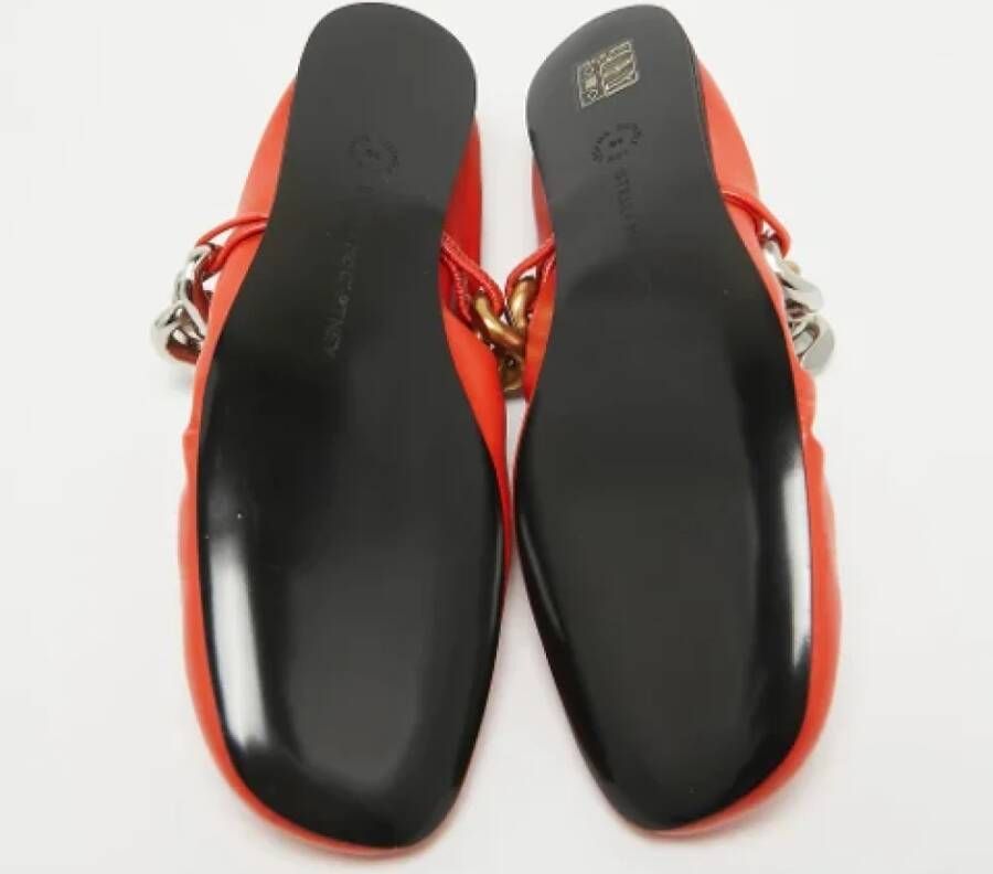 Stella McCartney Pre-owned Fabric flats Orange Dames