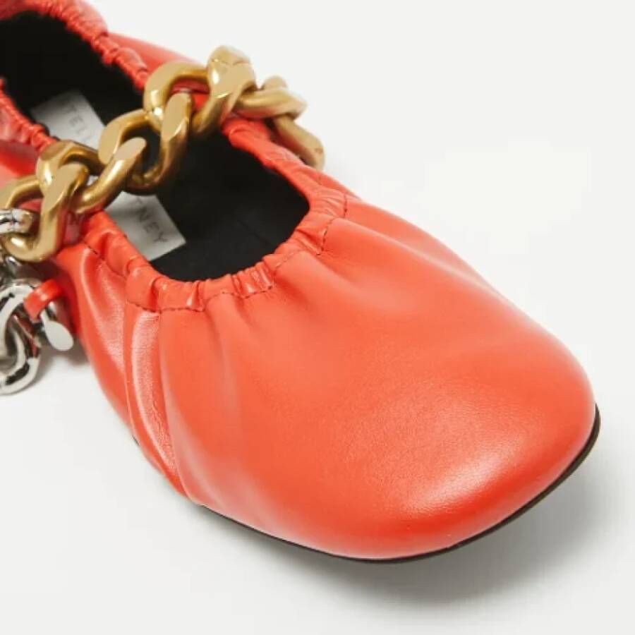 Stella McCartney Pre-owned Fabric flats Orange Dames