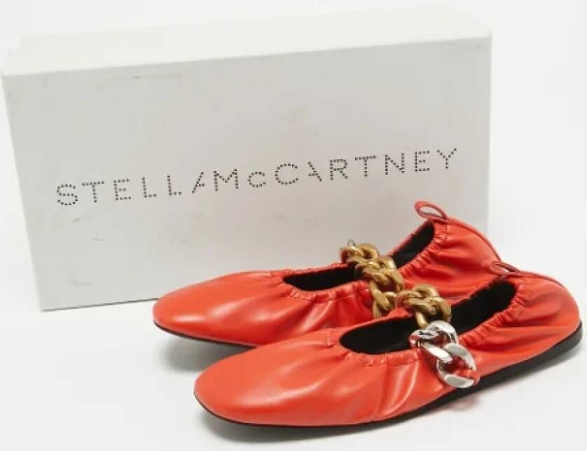 Stella McCartney Pre-owned Fabric flats Orange Dames