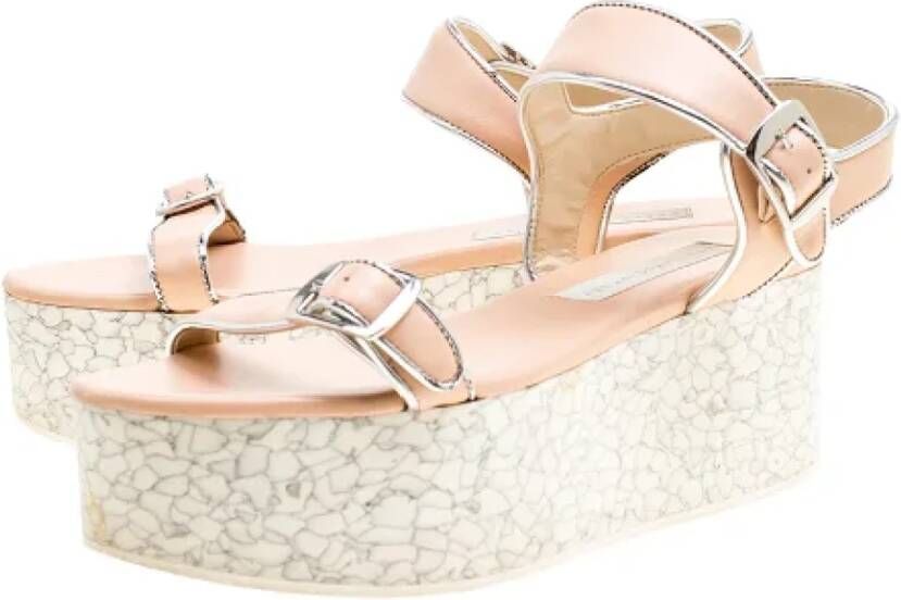 Stella McCartney Pre-owned Fabric sandals Beige Dames