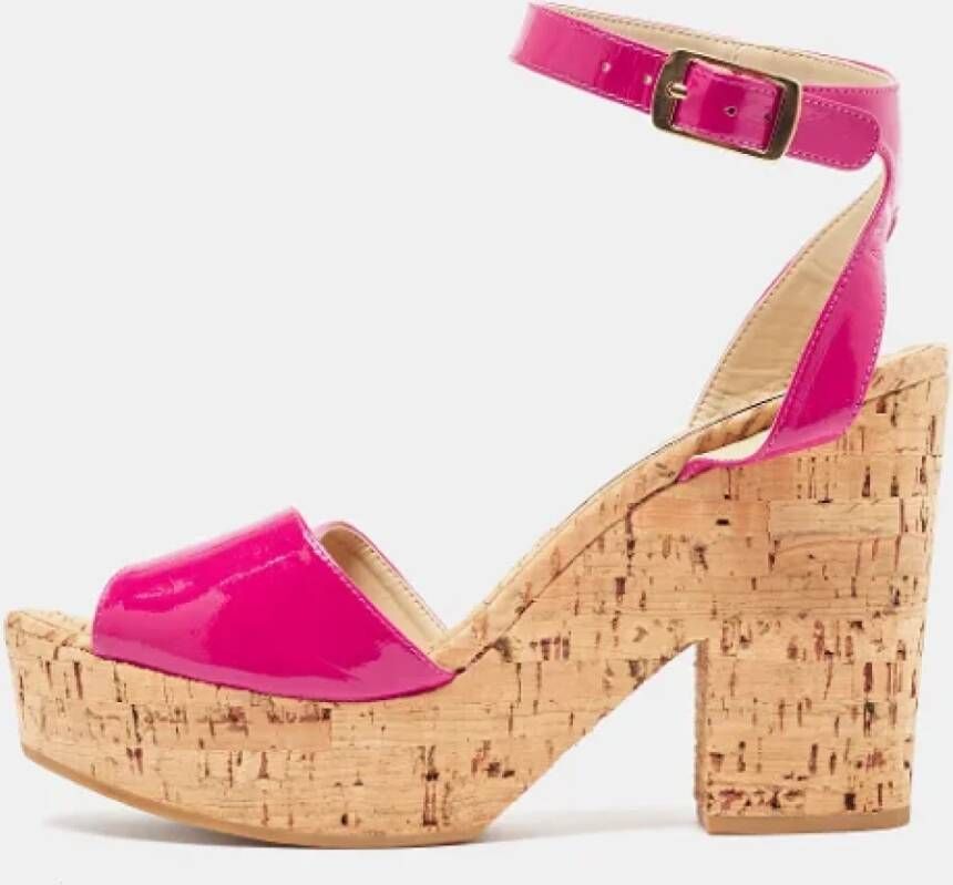 Stella McCartney Pre-owned Fabric sandals Pink Dames