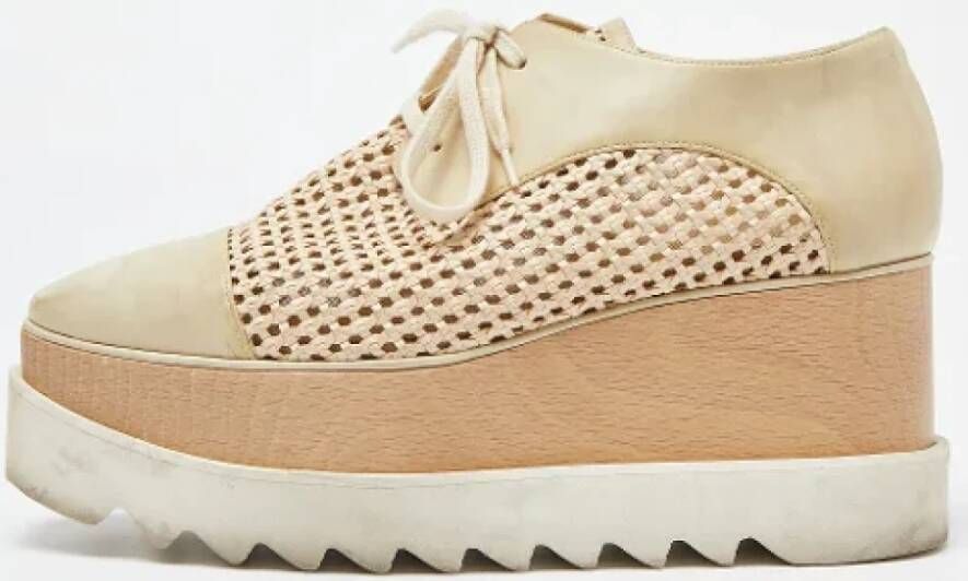 Stella McCartney Pre-owned Fabric sneakers Beige Dames