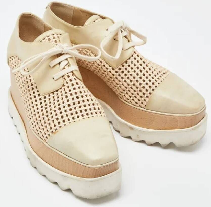 Stella McCartney Pre-owned Fabric sneakers Beige Dames