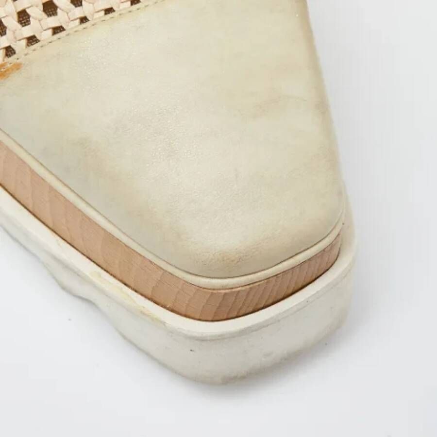 Stella McCartney Pre-owned Fabric sneakers Beige Dames