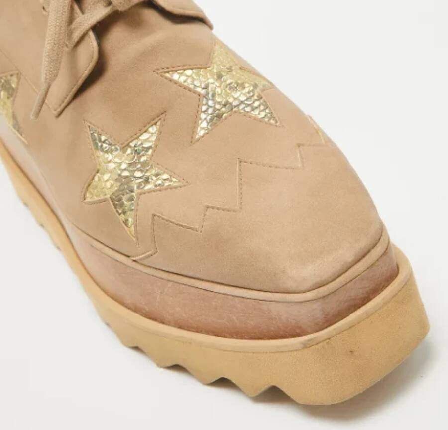 Stella McCartney Pre-owned Fabric sneakers Brown Dames