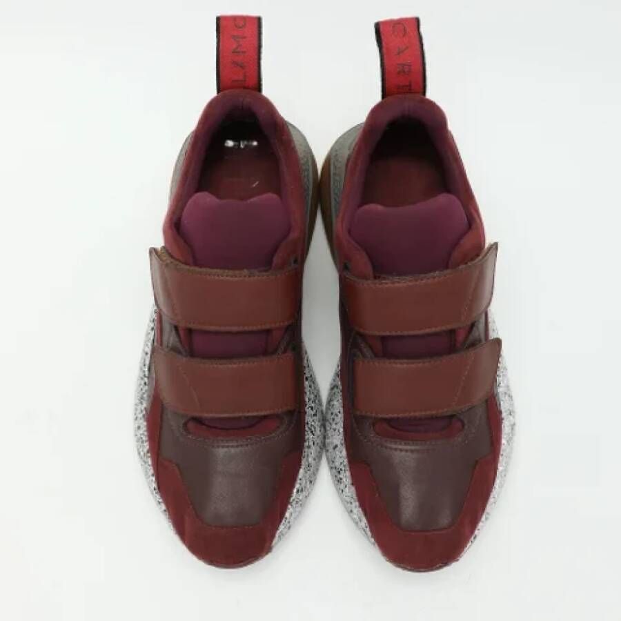 Stella McCartney Pre-owned Fabric sneakers Red Dames