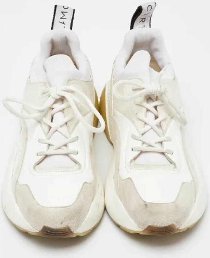 Stella McCartney Pre-owned Fabric sneakers White Dames