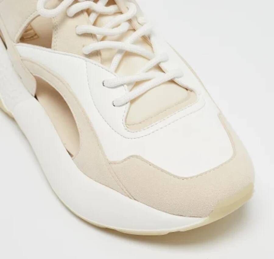 Stella McCartney Pre-owned Fabric sneakers White Dames