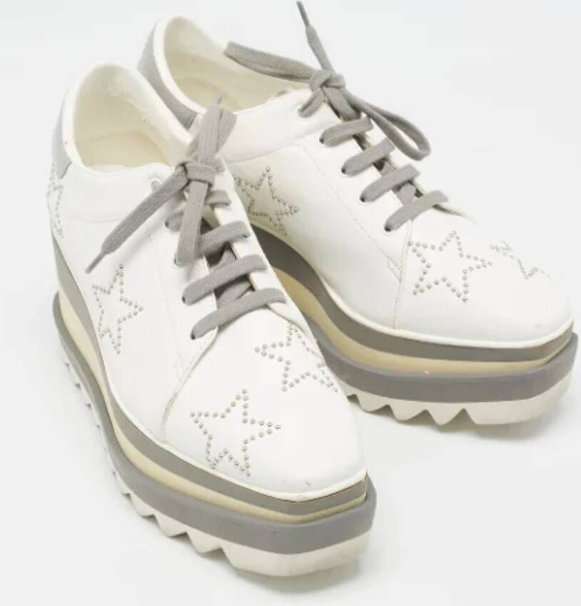 Stella McCartney Pre-owned Fabric sneakers White Dames