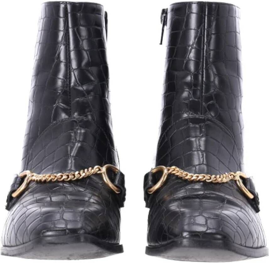 Stella McCartney Pre-owned Leather boots Black Dames