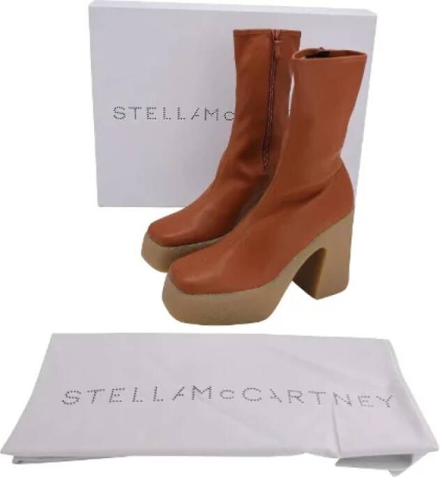 Stella McCartney Pre-owned Leather boots Brown Dames