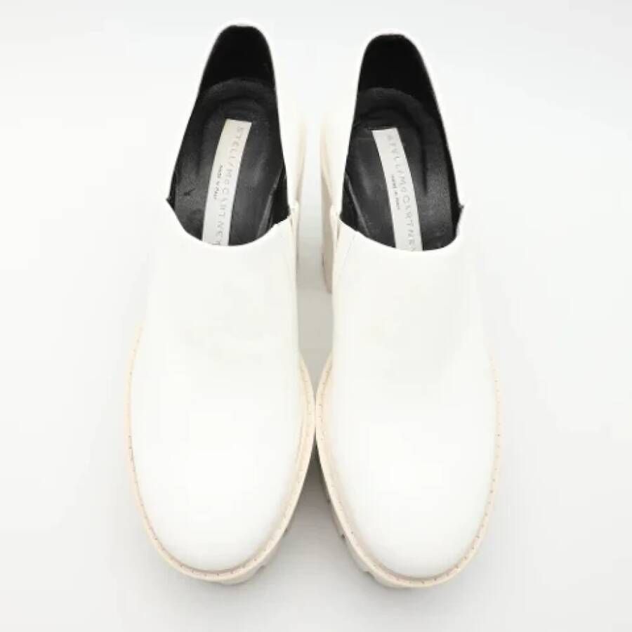 Stella McCartney Pre-owned Leather flats White Dames