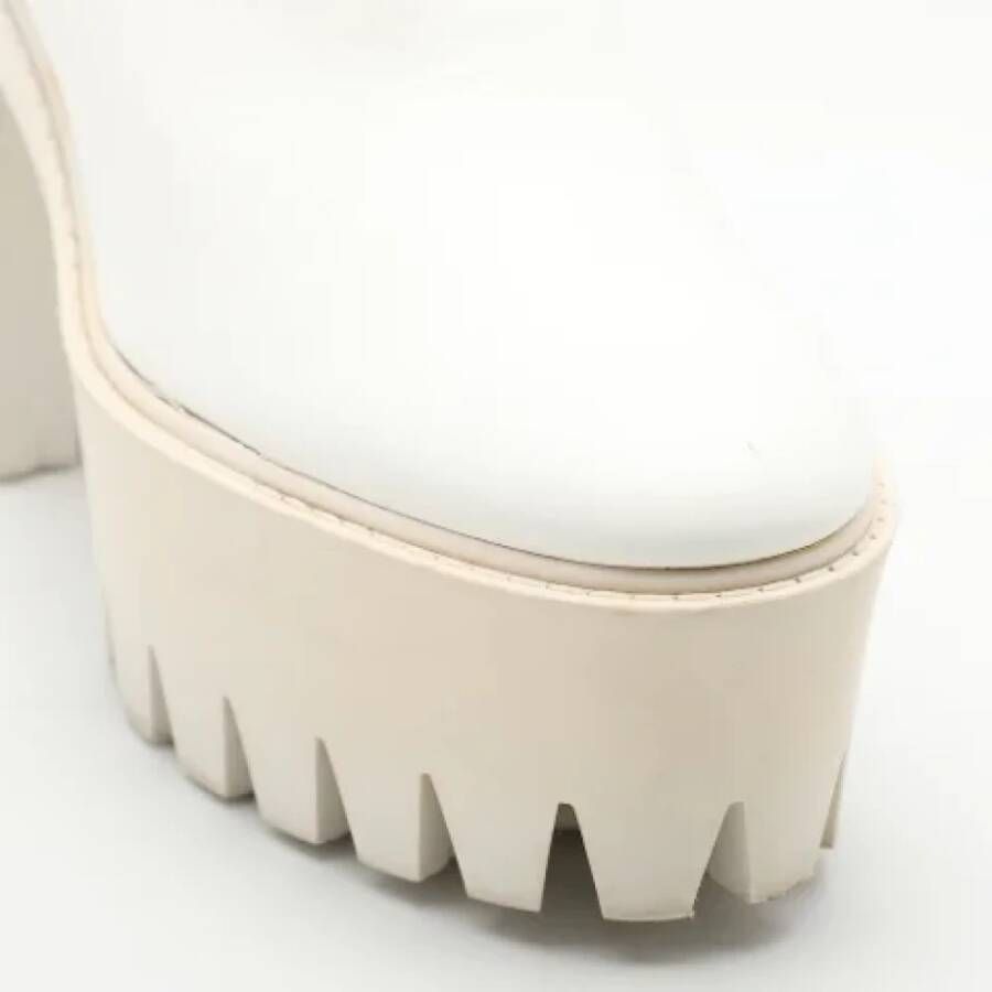 Stella McCartney Pre-owned Leather flats White Dames