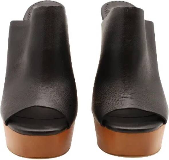 Stella McCartney Pre-owned Leather heels Black Dames