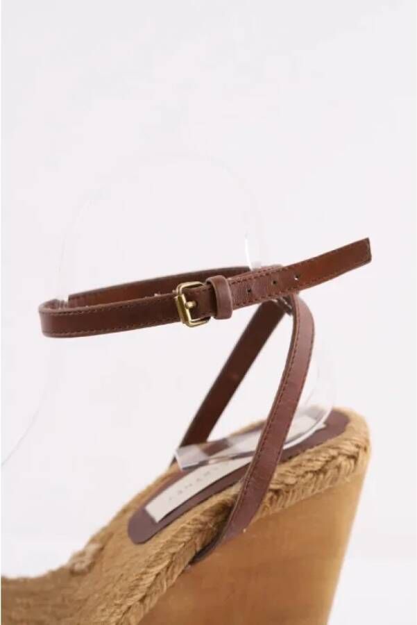 Stella McCartney Pre-owned Leather sandals Beige Dames