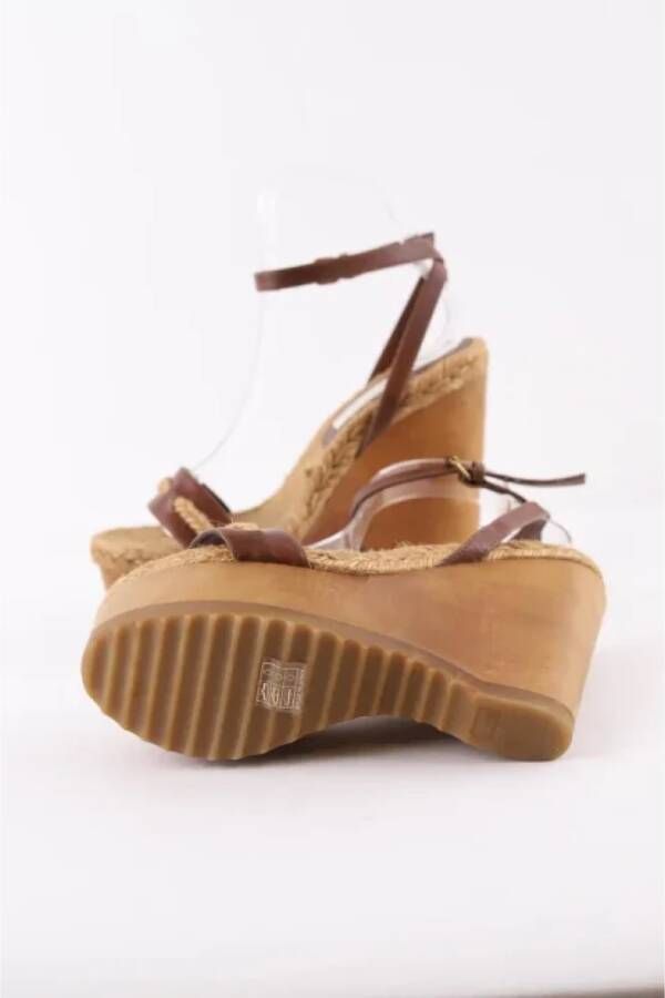 Stella McCartney Pre-owned Leather sandals Beige Dames