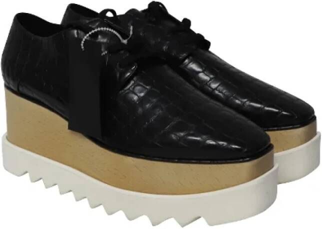 Stella McCartney Pre-owned Leather sneakers Black Dames