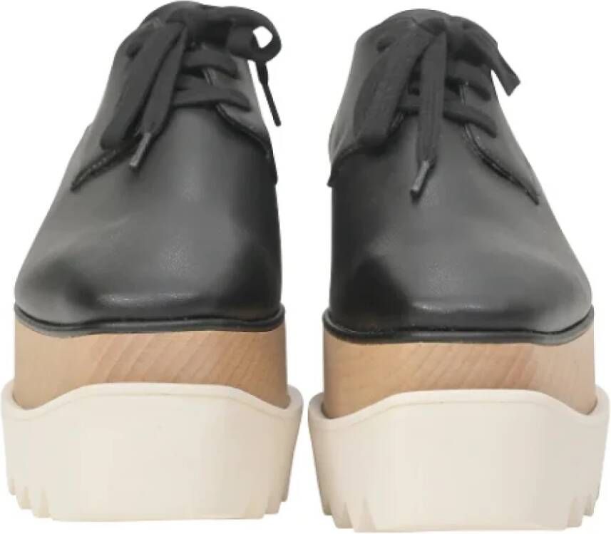 Stella McCartney Pre-owned Leather sneakers Black Dames