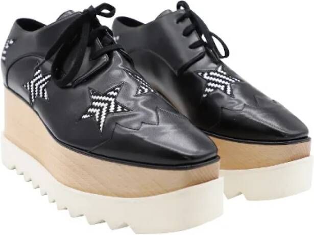 Stella McCartney Pre-owned Leather sneakers Black Dames