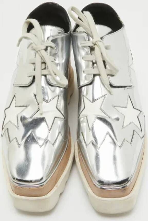 Stella McCartney Pre-owned Leather sneakers Gray Dames