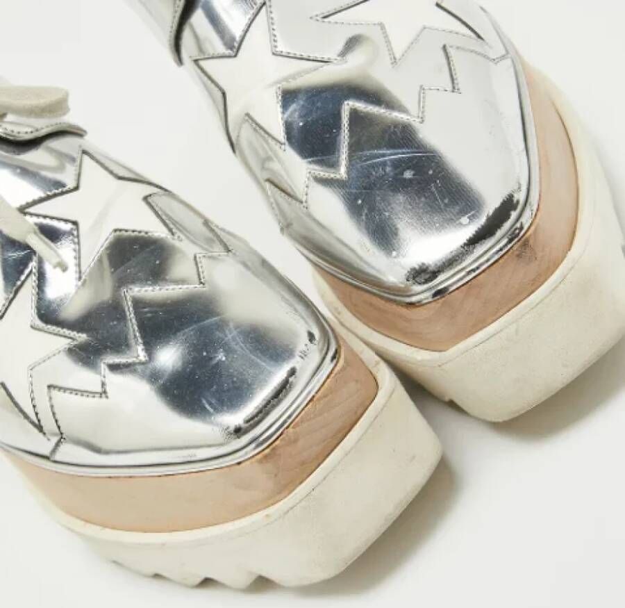 Stella McCartney Pre-owned Leather sneakers Gray Dames