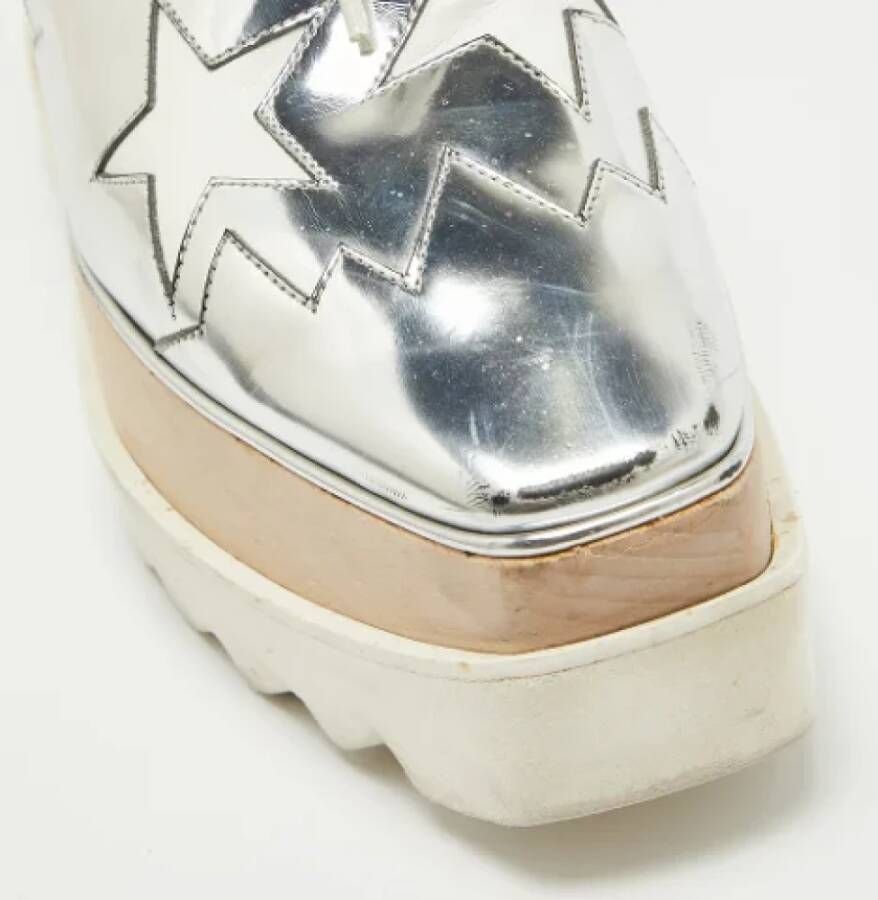 Stella McCartney Pre-owned Leather sneakers Gray Dames