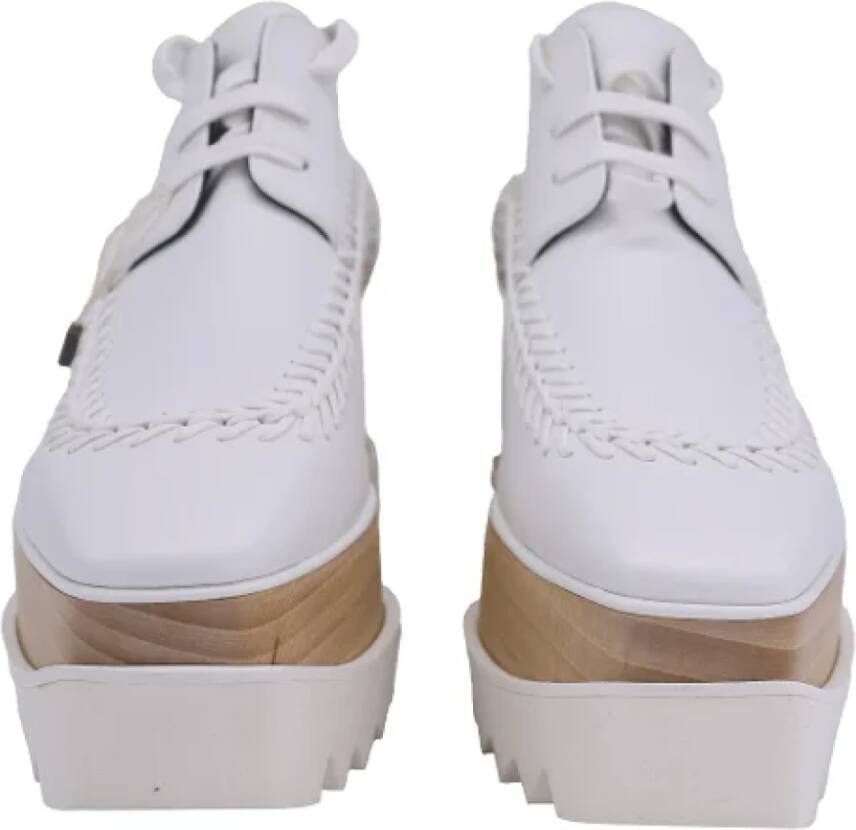 Stella McCartney Pre-owned Leather sneakers White Dames