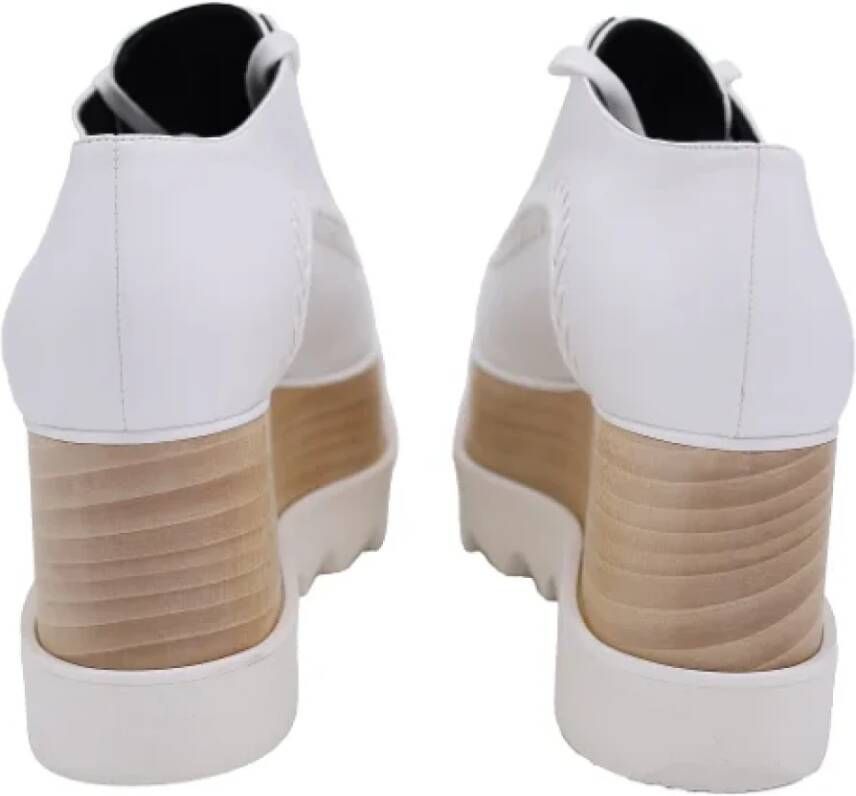 Stella McCartney Pre-owned Leather sneakers White Dames