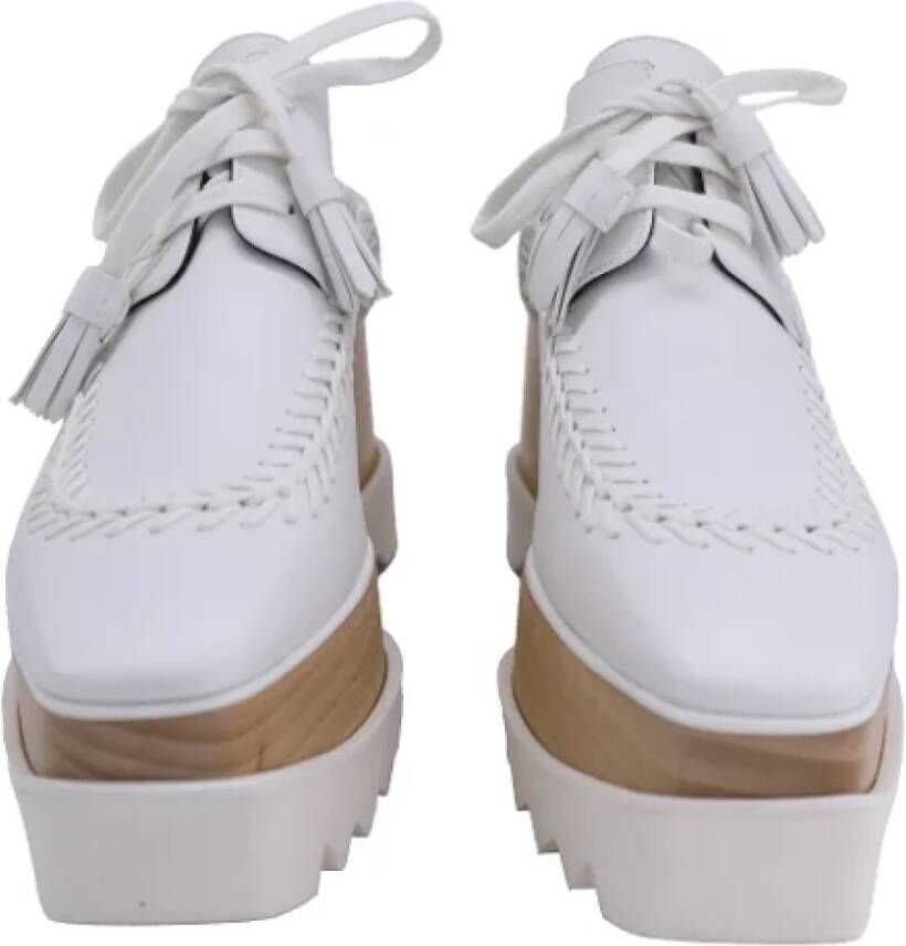 Stella McCartney Pre-owned Leather sneakers White Dames