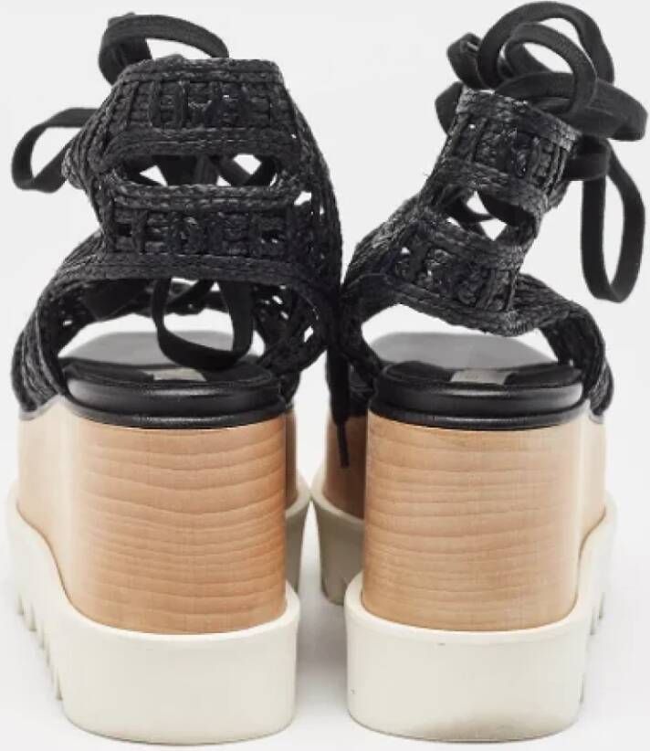 Stella McCartney Pre-owned Raffia sandals Black Dames