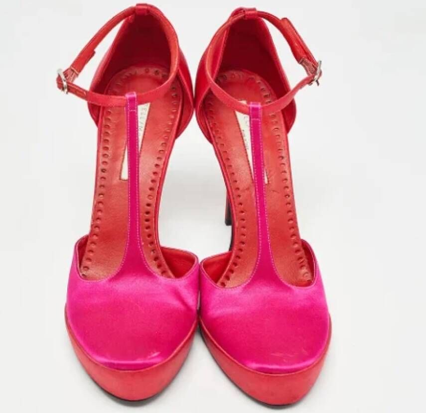 Stella McCartney Pre-owned Satin heels Pink Dames