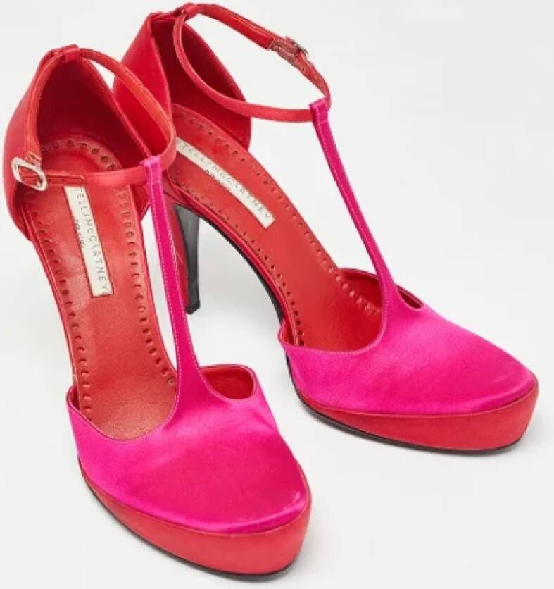 Stella McCartney Pre-owned Satin heels Pink Dames