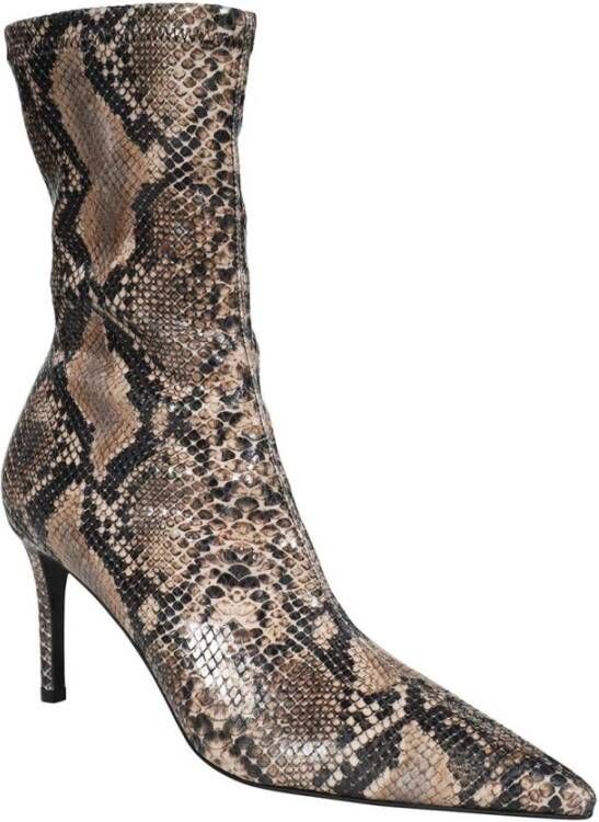 Stella Mccartney Python Print Enkellaarzen Multicolor Dames