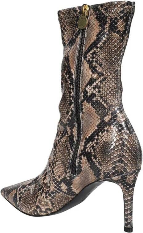 Stella Mccartney Python Print Enkellaarzen Multicolor Dames