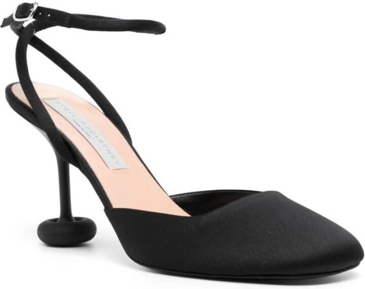 Stella Mccartney Ronde neus enkelband sandalen Black Dames