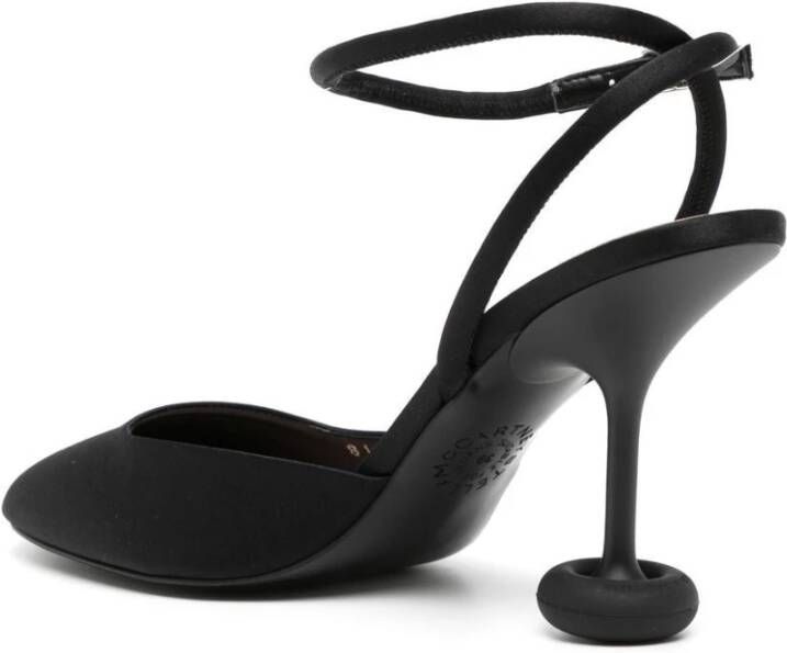 Stella Mccartney Ronde neus enkelband sandalen Black Dames