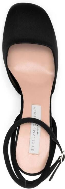 Stella Mccartney Ronde neus enkelband sandalen Black Dames