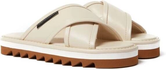 Stella Mccartney Roomwitte Slip-On Sneakers Beige Dames