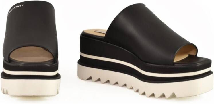 Stella Mccartney Rubberen sandaal Black Dames