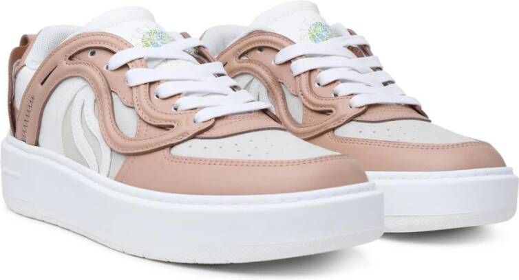 Stella Mccartney S Wave 1 Sneakers in Polyestermix Beige Dames