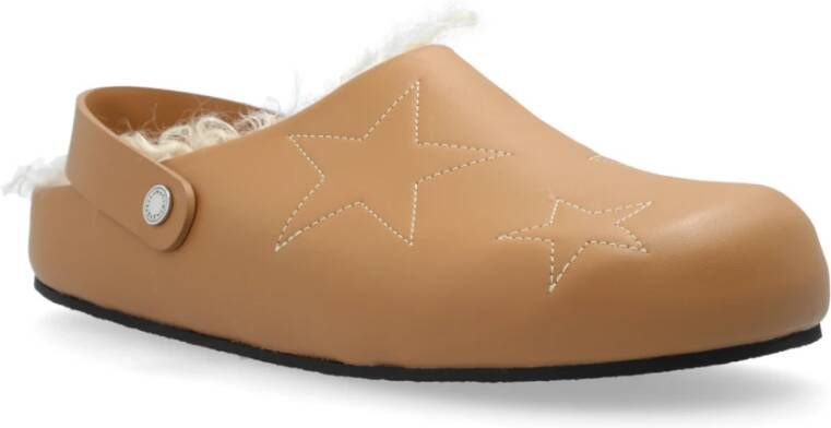 Stella Mccartney Slippers gemaakt van eco-leer Beige Dames