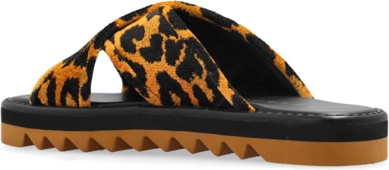 Stella Mccartney Sneak-Elyse platform slides Brown Dames