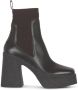 Stella Mccartney Bruine Enkellaarzen met Gestructureerde Sleehak Brown Dames - Thumbnail 2