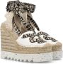 Stella Mccartney Stijlvolle Wedge Espadrilles voor Vrouwen Beige Dames - Thumbnail 2