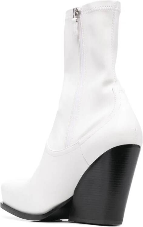 Stella Mccartney Witte Cowboy Laarzen met Westerse Stijl White Dames