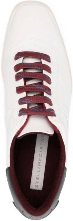 Stella Mccartney Witte Sneakers Paneelontwerp Logoprint White Dames