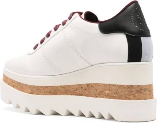 Stella Mccartney Witte Sneakers Paneelontwerp Logoprint White Dames