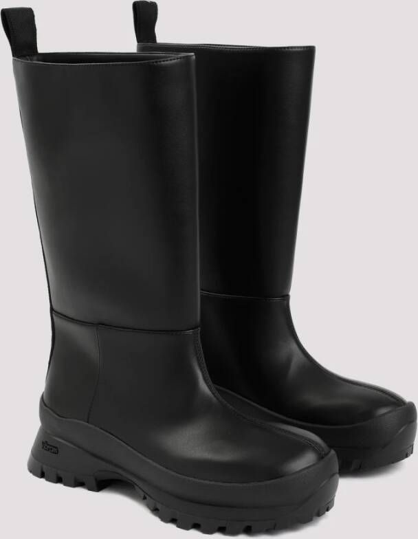 Stella Mccartney Zwarte Enkellaarsjes Chunky Tussenzool Black Dames